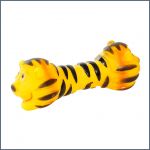 Tiger shaped dog chew toy