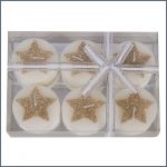 Christmas candles in a gift box (6 pcs) 