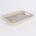 Tray with Wooden Pattern, Bamboo Fibre, 33×26 cm
