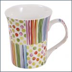 Colored pattern mug