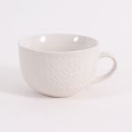 Jumbo Mug - White, Relief Pattern