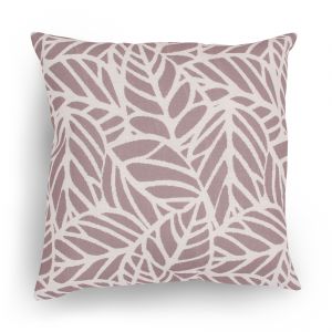Cushion Cover - Beige/Brown Leaf Pattern ― Contieurope
