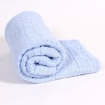 Cotton Blanket for Children, Pink/Blue 105×105 cm
