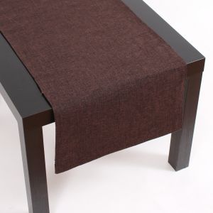 Table Runner in Brown, 40×140 cm ― Contieurope