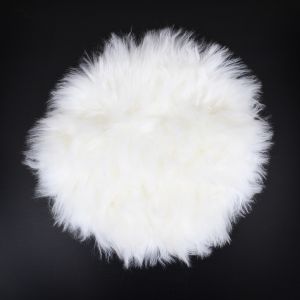 Round Faux Fur Cushion 30 cm ― Contieurope