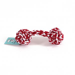 Dog Toy - Rope, Red-White ― Contieurope