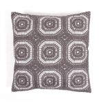 Cushion Cover with Gray Embroidery