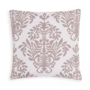 Cushion Cover with Gray Crocheting ― Contieurope