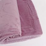 Kétoldalas plüss takaró, lila, 200×230 cm