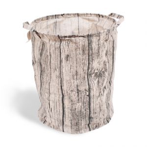 Laundry Basket with Wooden Pattern ― Contieurope