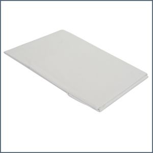 White sheet 100% cotton - 225×160 cm / 65,31×16,74 inch ― Contieurope