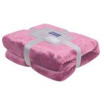 Plush Blanket in Pink 200×230 cm