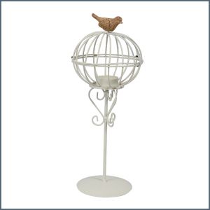 Candle holder with bird ― Contieurope