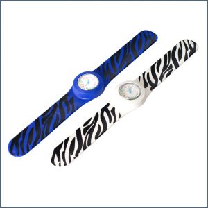 Patternmed silicone snap bracelet watch ― Contieurope