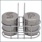 Stainless steel peper and salt shakers